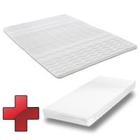 Matelas mousse froide K16 90 x 200 cm + surmatelas 90 x 200 cm