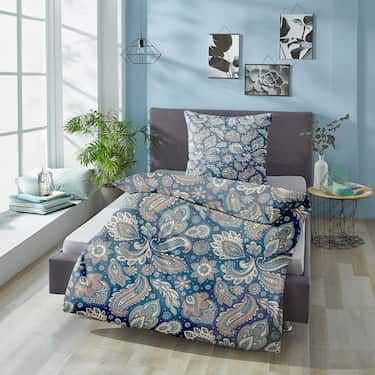CloudComfort Basic microfibre linge de lit paisley 155 x 220 + 80 x 80 cm