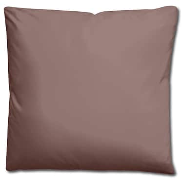 Lot de deux draps en Renforcé Sleezzz® réversibles marron clair/blanc 135 x 200 + 80 x 80 cm