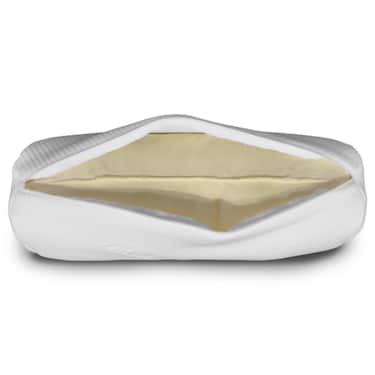 Genouillère et traversin Visco Aloe Vera avec mousse à mémoire de forme 40 x 15 cm