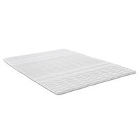 Surmatelas en mousse confort Sleezzz® Basic de 2,5 cm 140 x 200 cm avec piquage ondulé 7 zones et élastiques d'angle