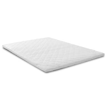 Surmatelas viscoélastique souple 140 x 200 cm, hauteur 6 cm, avec effet mémoire de forme
