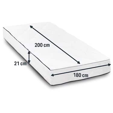 Housse de matelas Sleezzz® Superior 180 x 200 cm, hauteur 21 cm