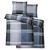 Lot de deux draps de lit en coton fin 135 x 200 cm + 80 x 80 cm