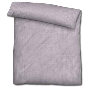 Sleezzz®-musliininen vuodevaatteet violetti 155 x 220 cm + 80 x 80 cm.
