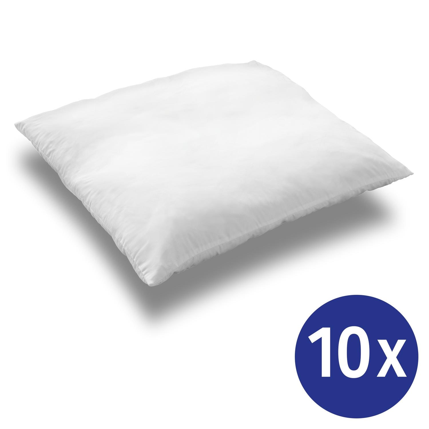 Lot de 10 oreillers en microfibre CloudComfort Basic 80 x 80 cm