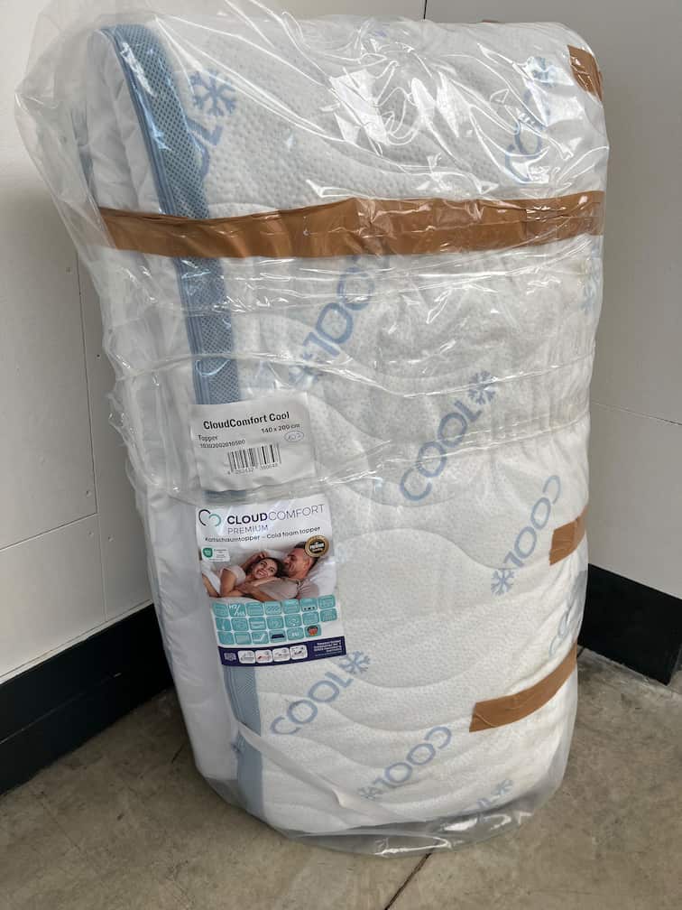 Online returnering CloudComfort Cool Topper 140 x 200 cm H2/H3
