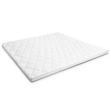 Topper en mousse confort T6 180 x 200 cm, hauteur 6 cm, degré de fermeté H3 + 2 oreillers en microfibre CloudComfort Basic 80 x 80 cm