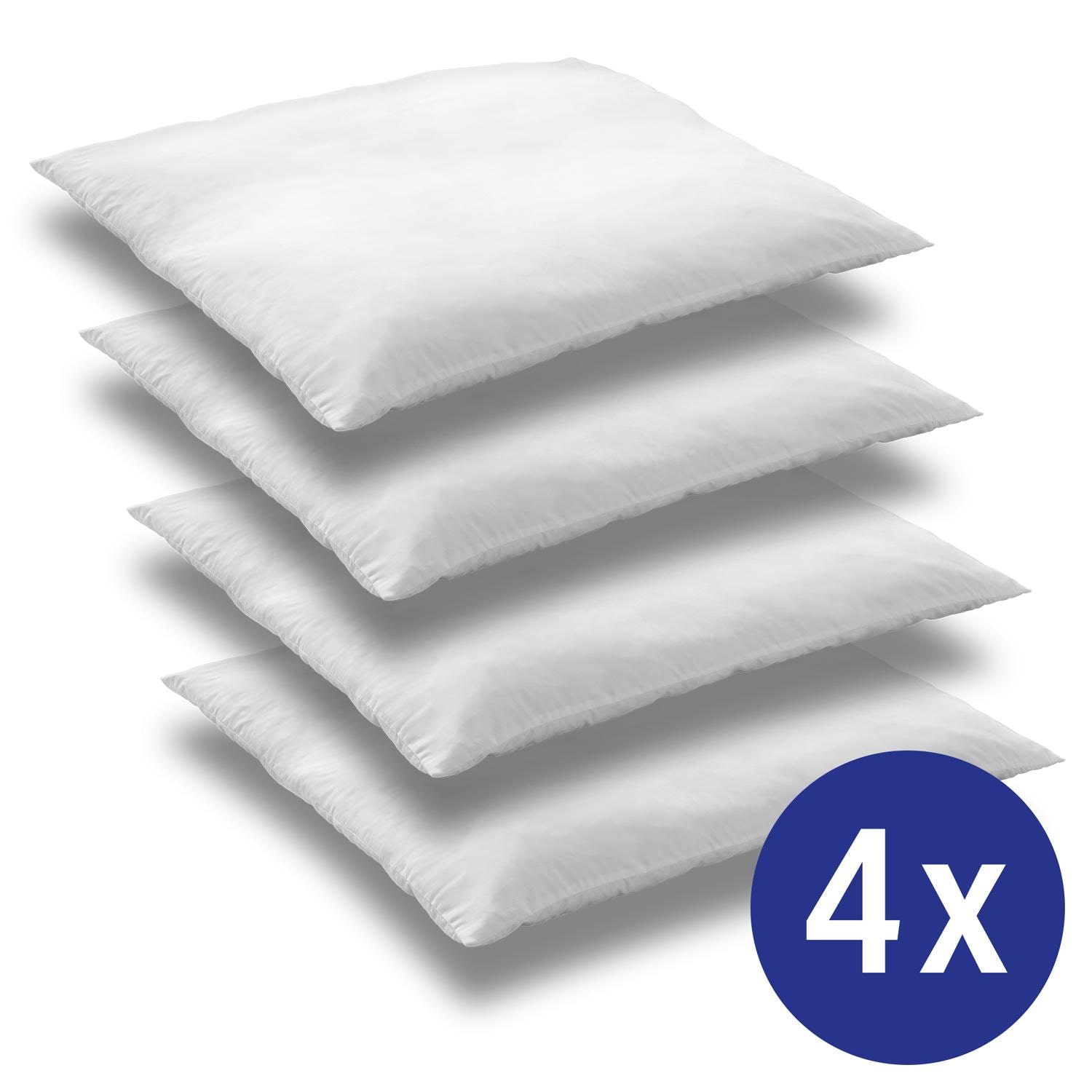 Lot de 4 oreillers en microfibre CloudComfort Basic 80 x 80 cm