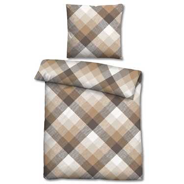Lot de deux draps en satin de coton Castell 135 x 200 cm + 80 x 80 cm