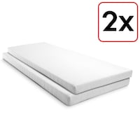 Matelas mousse confort K10 90 x 200 cm, hauteur 10 cm, degré de fermeté H3, Twin-Set