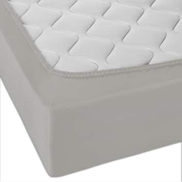 Prostěradlo Castell z mikrovlákna interlock jersey stříbrně šedé 90 x 190 - 100 x 200 cm dvojité balení
