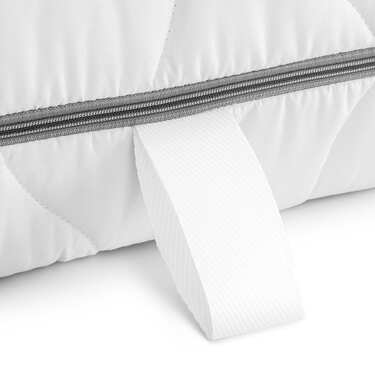 Matelas viscoélastique 7 zones Sleezzz Smart 90 x 200 cm, hauteur 18 cm, degré de fermeté H3 avec mousse à mémoire de forme Air + oreiller CloudComfort Basic gel-flocons 40x80 cm