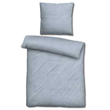 Lot de 2 parures de lit Sleezzz® mousseline bleu 135 x 200 cm + 80 x 80 cm