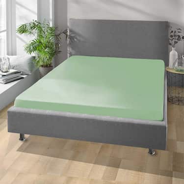 Smidigt lakan mikrofiber interlock jersey grön 90 x 190 - 100 x 200 cm 180 x 200 - 200 x 200 cm