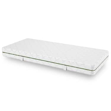 Matelas à ressorts ensachés 7 zones Sleezzz Smart 90 x 200 cm, hauteur 21 cm, degré de fermeté H2/H3 + CloudComfort Basic set de lit en microfibre 135 x 200 cm + 80 x 80 cm