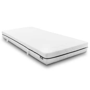 Matelas à ressorts ensachés Sleezzz Superior 90 x 200 cm, hauteur 18 cm, degré de fermeté H3 + CloudComfort Basic set de lit en microfibre 135 x 200 cm + 80 x 80 cm