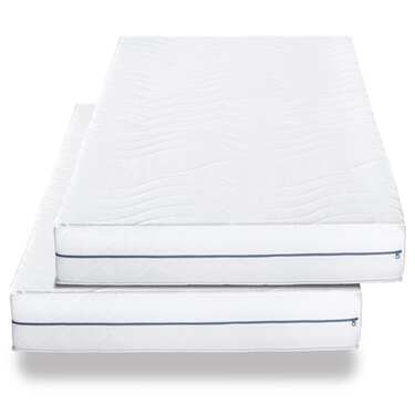 Matelas orthopédique en mousse froide Supportho Premium 90 x 200 cm, hauteur 18 cm, degré de fermeté H2/H3, Twin-Set