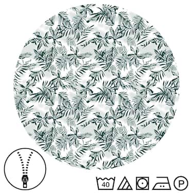 CloudComfort Basic microfibre linge de lit feuilles vertes 135 x 200 + 80 x 80 cm