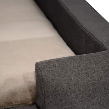 Petzzz lit ergonomique pour chien Daisy M 93 x 66 x 20 cm avec coussin intérieur orthopédique