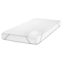 Setex Protège-matelas imperméable en molleton Fixspann 120 x 200 cm, protège-matelas 100% coton en blanc