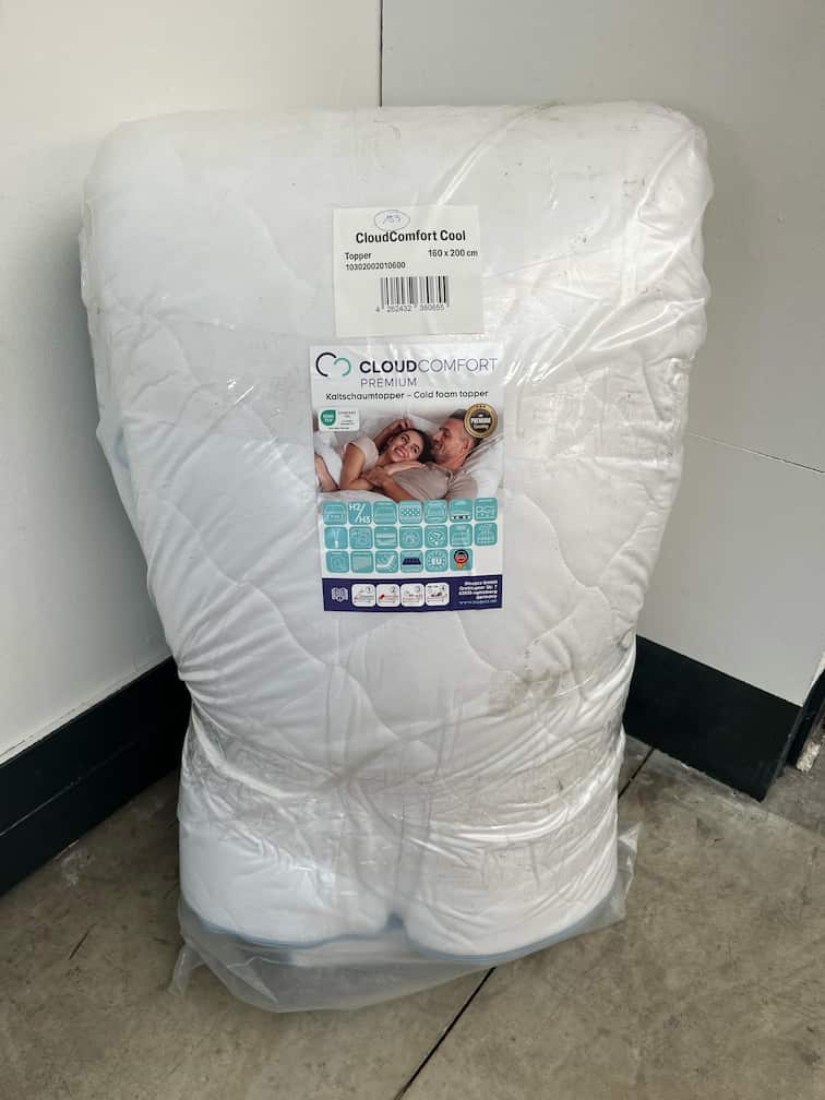 Online returnering CloudComfort Cool Topper 80 x 200 cm H2/H3