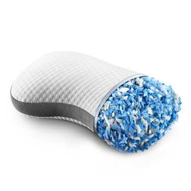 2 oreillers Sleezzz Premium en mousse viscoélastique, forme papillon, 36 x 60 cm, avec housse double en tissu agréable au toucher