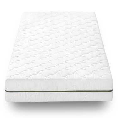 Matelas à ressorts ensachés 7 zones Sleezzz Smart 90 x 200 cm, hauteur 21 cm, degré de fermeté H2/H3 + surmatelas / surmatelas 90 x 200 cm