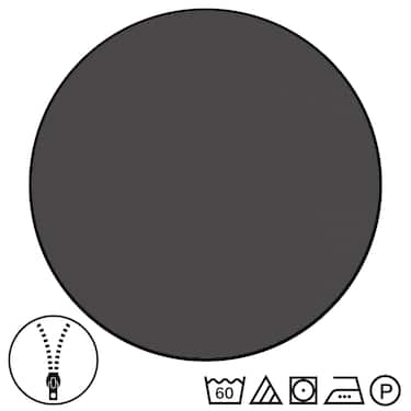 Lot de 2 draps réversibles Sleezzz® Renforcé gris foncé/blanc 135 x 200 + 80 x 80 cm