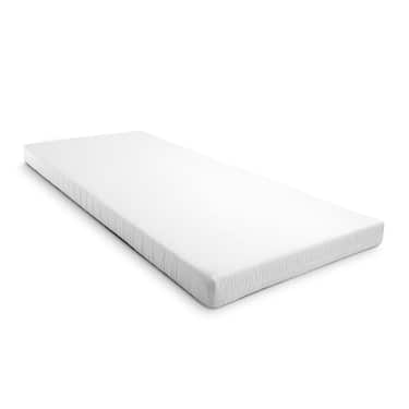 Matelas mousse confort K10 90 x 200 cm, hauteur 10 cm, degré de fermeté H3 + CloudComfort Basic set de lit en microfibre 135 x 200 cm + 80 x 80 cm