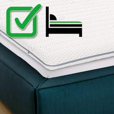 Topper en mousse froide Supportho Premium Topper 120 x 200 cm H3, hauteur 9 cm, degré de fermeté H3 avec housse antibactérienne CloudComfort Basic Oreiller en flocons de gel 40 x 80 cm