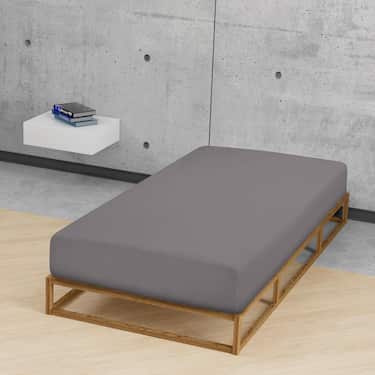 Castell Drap-housse castor gris foncé 90 x 190 - 100 x 200 cm