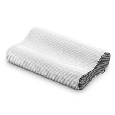 4 oreillers cervicaux viscoélastiques Sleezzz Premium, 50 x 32 x 11 cm, avec housse double en tissu agréable au toucher