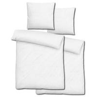 Lot de deux parures de lit Sleezzz® mousseline blanche 135 x 200 cm + 80 x 80 cm