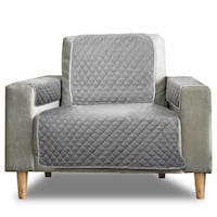 Sohvanpäällinen yksipaikkainen / nojatuoli harmaa / antrasiitti 50 x 191 cm + 2 x 50 x 55 cm 
