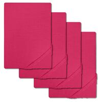 Setex Drap-housse en coton fin rose 90 x 200 cm pack de deux