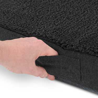 75 x 50 x 8 cm coussin ergonomique pour chien taille S, couleur noir
