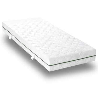 Matelas à ressorts ensachés 7 zones Sleezzz Smart 90 x 200 cm, hauteur 21 cm, degré de fermeté H2/H3 + surmatelas / surmatelas 90 x 200 cm