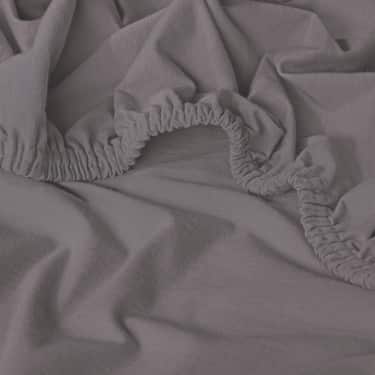 CloudComfort Basic drap-housse jersey-stretch gris foncé 90 x 190 - 100 x 200 cm