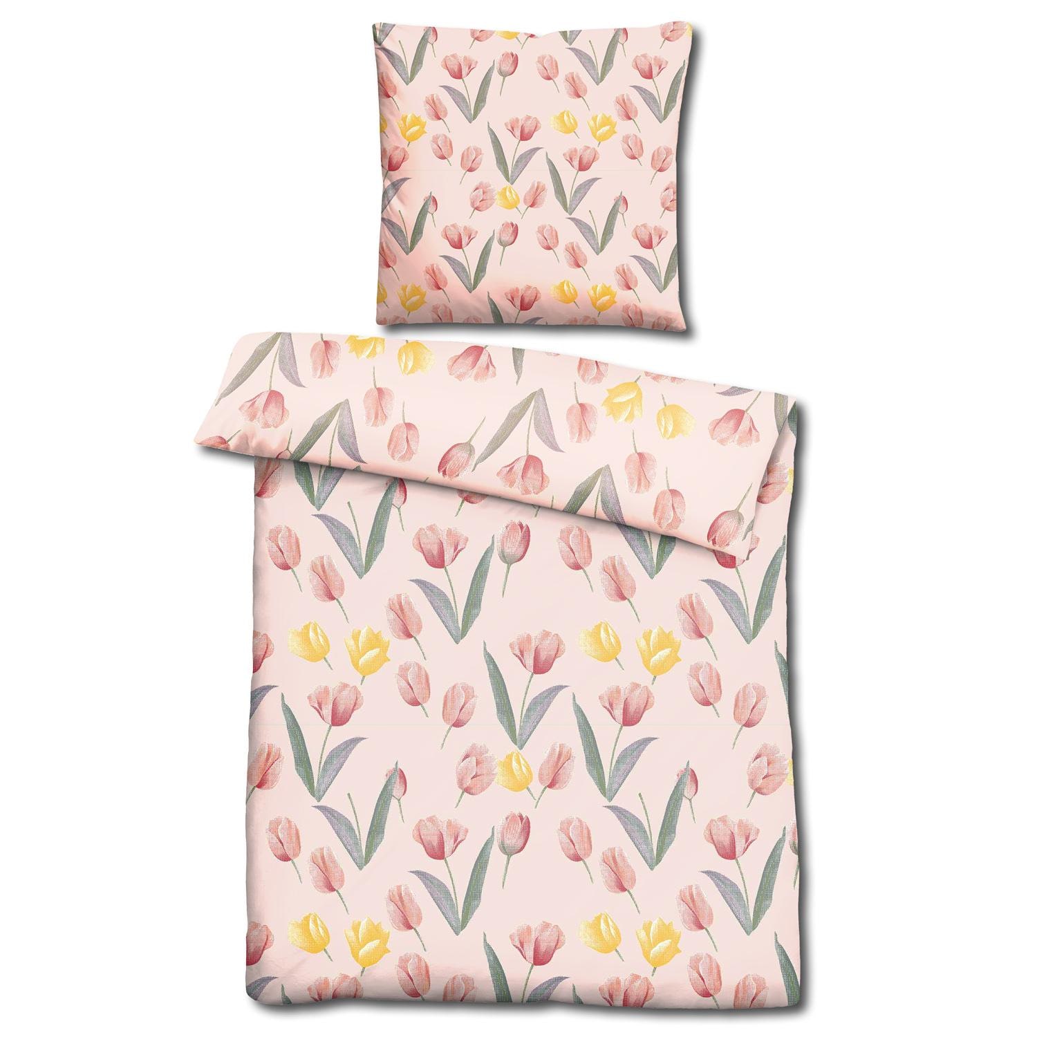 CloudComfort Basic mikrošķiedras gultasveļa tulpes 135 x 200 + 80 x 80 cm