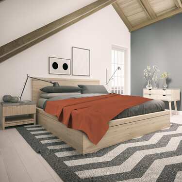 Couverture en coton piqué gaufré pétrole 75 x 120 cm