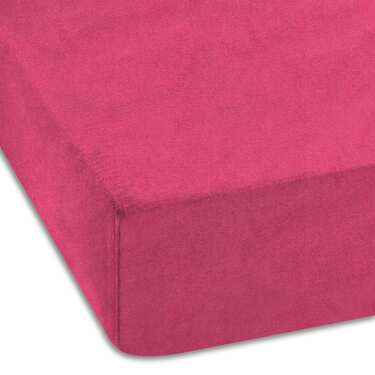 Setex Drap-housse en coton fin rose 90 x 200 cm pack de deux