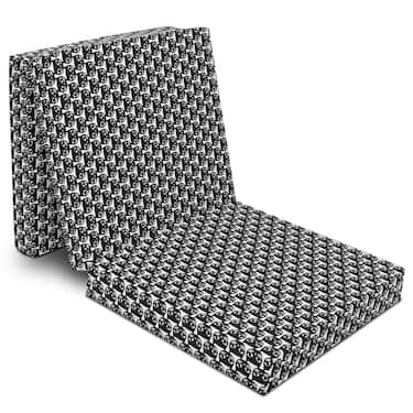 CloudComfort Basic Matelas pliant 70 x 195 cm avec motif de chat, 10 cm d'épaisseur
