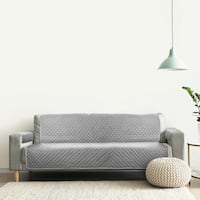 Sohvanpäällinen kolmipaikkainen harmaa / antrasiitti 160 x 191 cm + 2 x 50 x 55 cm 