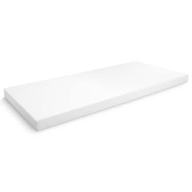Matelas mousse confort K10 90 x 200 cm, hauteur 10 cm, degré de fermeté H3 + CloudComfort Basic set de lit en microfibre 135 x 200 cm + 80 x 80 cm