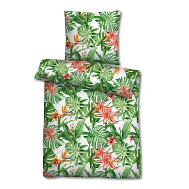 Draps de lit en microfibre seersucker 155 x 220 + 80 x 80 cm en pack de 4