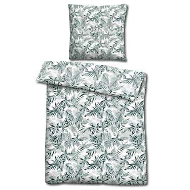 Lot de deux draps en microfibre CloudComfort Basic feuilles vertes 135 x 200 + 80 x 80 cm