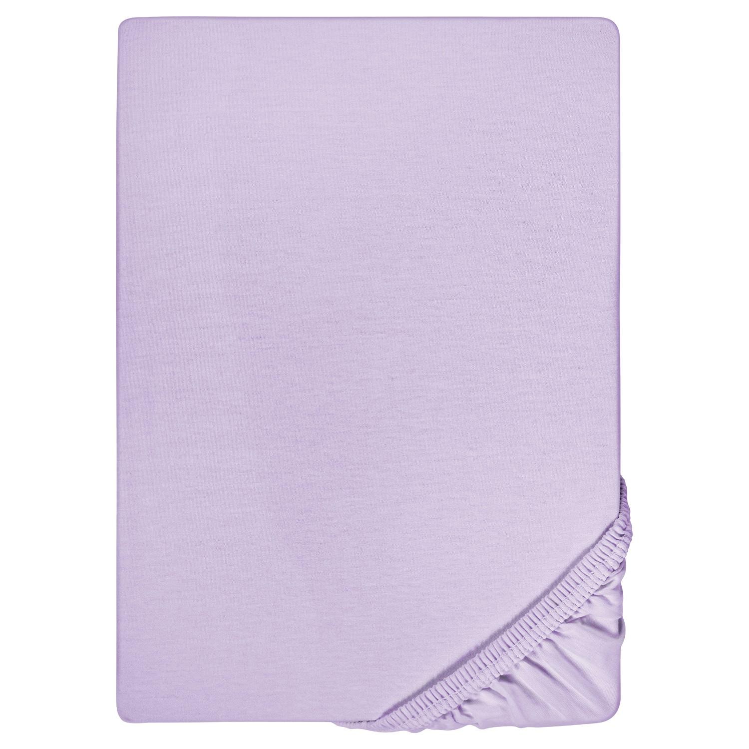 Cearșaf ajustat liliac 180 x 190 - 200 x 200 cm Cearșaf ajustat liliac 180 x 190 - 200 x 200 cm