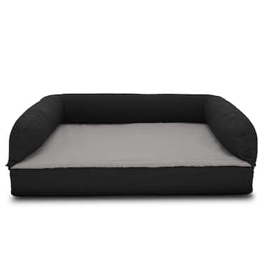 80 x 55 x 23 cm Lit orthopédique pour chien avec dossier taille M