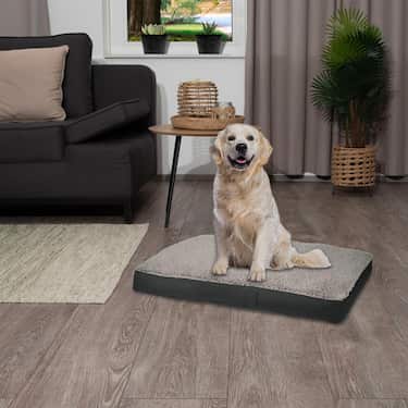 Petzzz coussin ergonomique pour chien Wormi L 100 x 70 x 14 cm